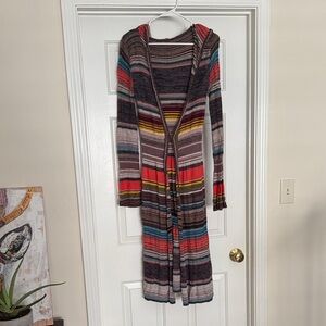 Free People Multicolor Striped Cardigan